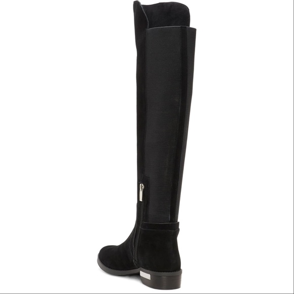 Studded Black Over The Knee Boot Size 10 - Picture 2 of 4